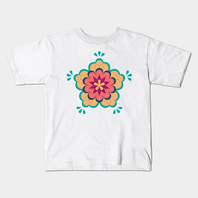 Afternoon Bloom Kids T-Shirt by ValentinaCariel